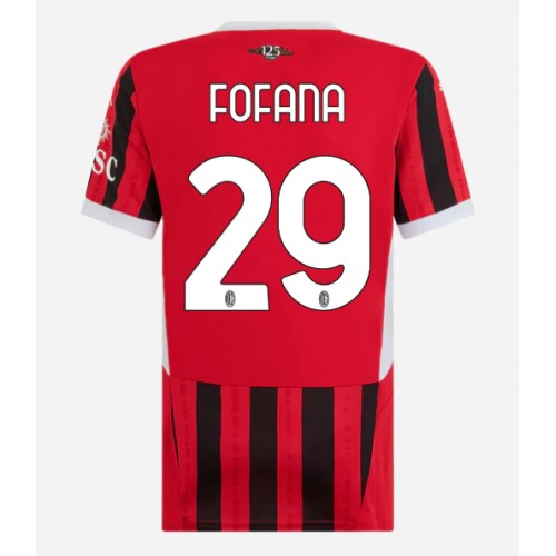 Dres AC Milan Youssouf Fofana #29 Domaci za Žensko 2024-25 Kratak Rukav